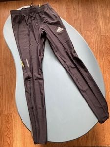 adidas アディダス ランニング タイツ CLIMA365 FORMOTION 黒/黄 3ストライプグラフィッ