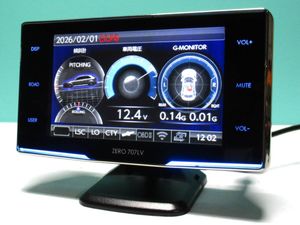 リコール対策済み 最新データ ZERO 707LV コムテック GPS内蔵 光レーザー対応 レーダー探