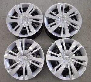 ★●2602-23LL ルーミー 純正スチール 鉄ホイール キャップ付 5J 14インチ +35 PCD100 4