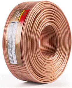 スピーカーケーブル スピーカーコード オーディオケーブル 高純度OFC (20m, 1.28mm)