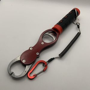 赤 フィッシュグリップ 18kg フィッシュ キャッチャー 釣り アウトドア