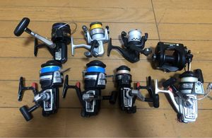 中古品☆daiwa shimano などリールまとめて　8個セット
