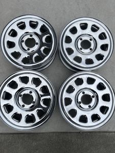 美品　手渡し可　デイトナ 14インチ ホイール 14×5.0J 4H PCD100 CB68 クローム 4本セッ