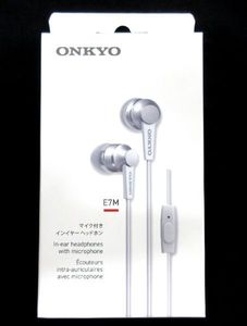 送料185円■ws043■▼ONKYO マイク付き インイヤーイヤホン E7M【シンオク】【クリックポ