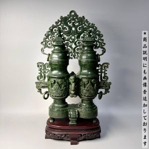 中国 置物 翡翠のYahoo!オークション(旧ヤフオク!)の相場・価格を見る