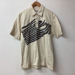 J2984 Volcom 半袖ポロシャツ　ベージュ　M シミ有り