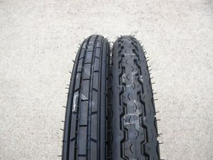 ☆【AZ】ダンロップ D107 2.50-17 38L 4PR WT 前後タイヤセット 特価 スーパーカブ スク
