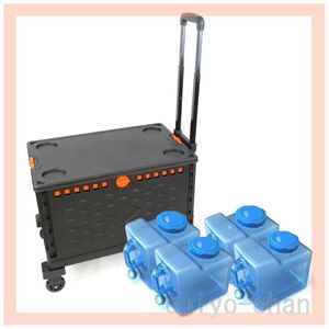 【同梱不可】アウトドアや災害時の 給水に大活躍 折りたたみ式 ウォータータンクカートセ