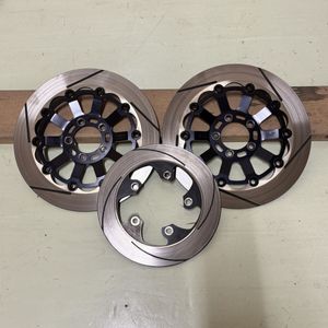 希少美品 ZRX1200R サンスター ブレーキディスク 前後セット　スリット SUNSTAR