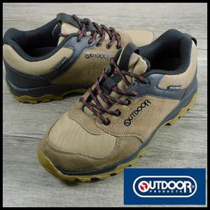 新品 1円~ OUTDOOR アウトドアプロダクツ ウォーキングシューズ 25cm 茶 防水 防滑 アウ