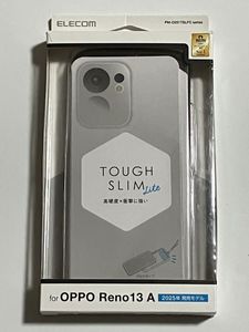 未使用 ELECOM OPPO Reno 13 A ケース ブラックTOUGH SLIM Lite スマートフォンケース OP