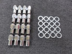 新品 12-1.5 12X1.5 ストレートナット ナット ワッシャー 16個 旧車 エンケイバハ ワイヤ