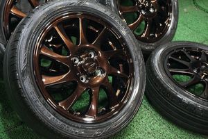 ダイハツ純正　カスタムホイール　4.5J　OFF＋45　165/55R15　軽四　軽トラ