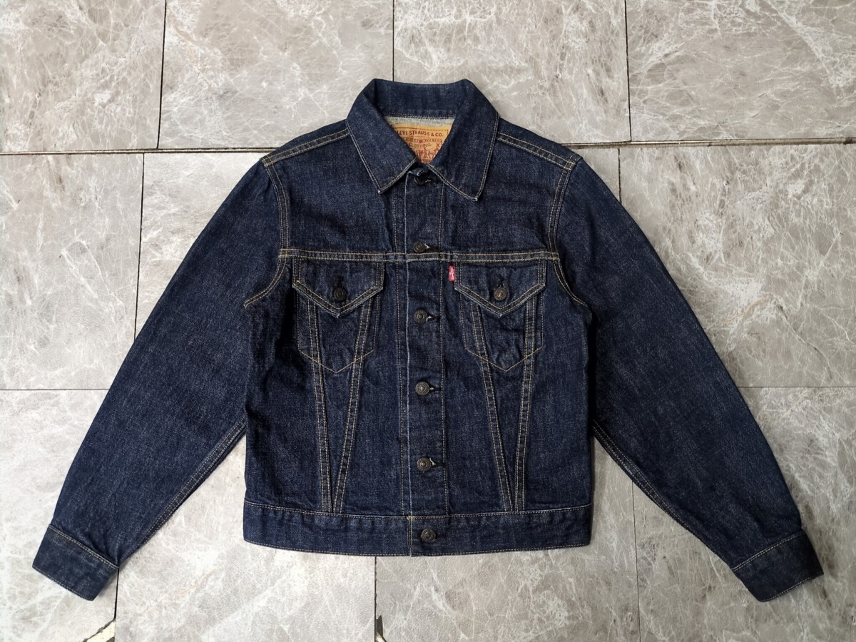 濃紺 LEVI'S 00s 71557 3rd復刻 BIGE デニム トラッカー ジャケット G