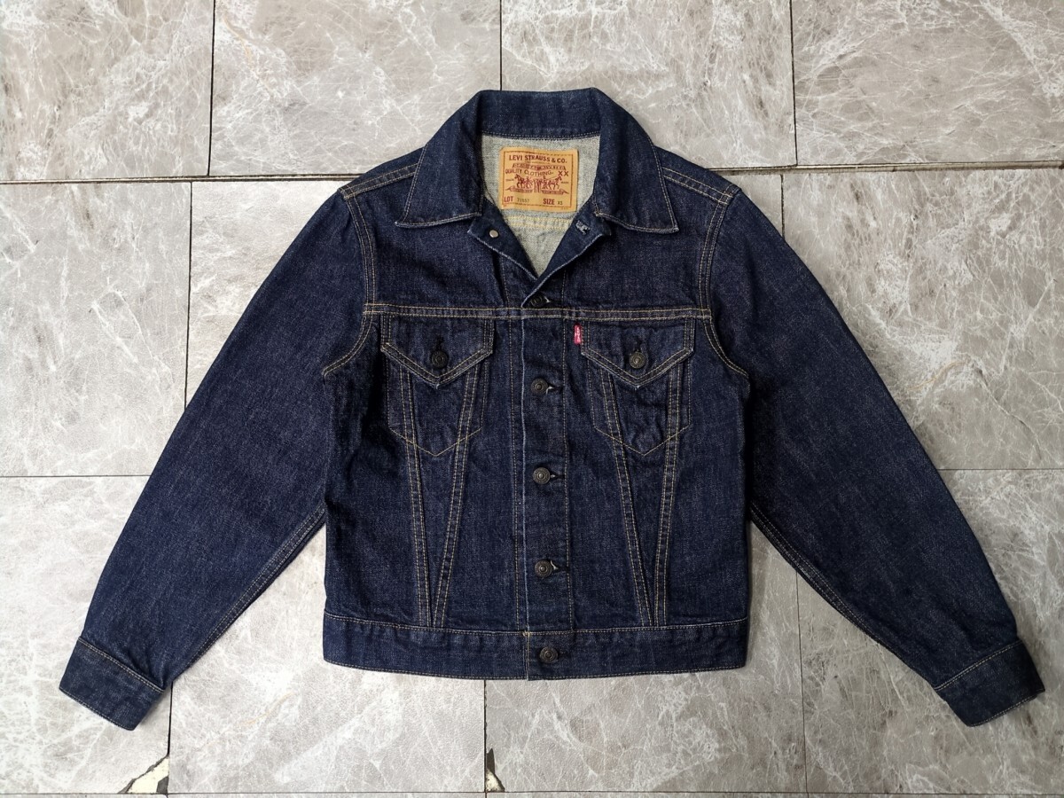 濃紺 LEVI'S 00s 71557 3rd復刻 BIGE デニム トラッカー ジャケット G