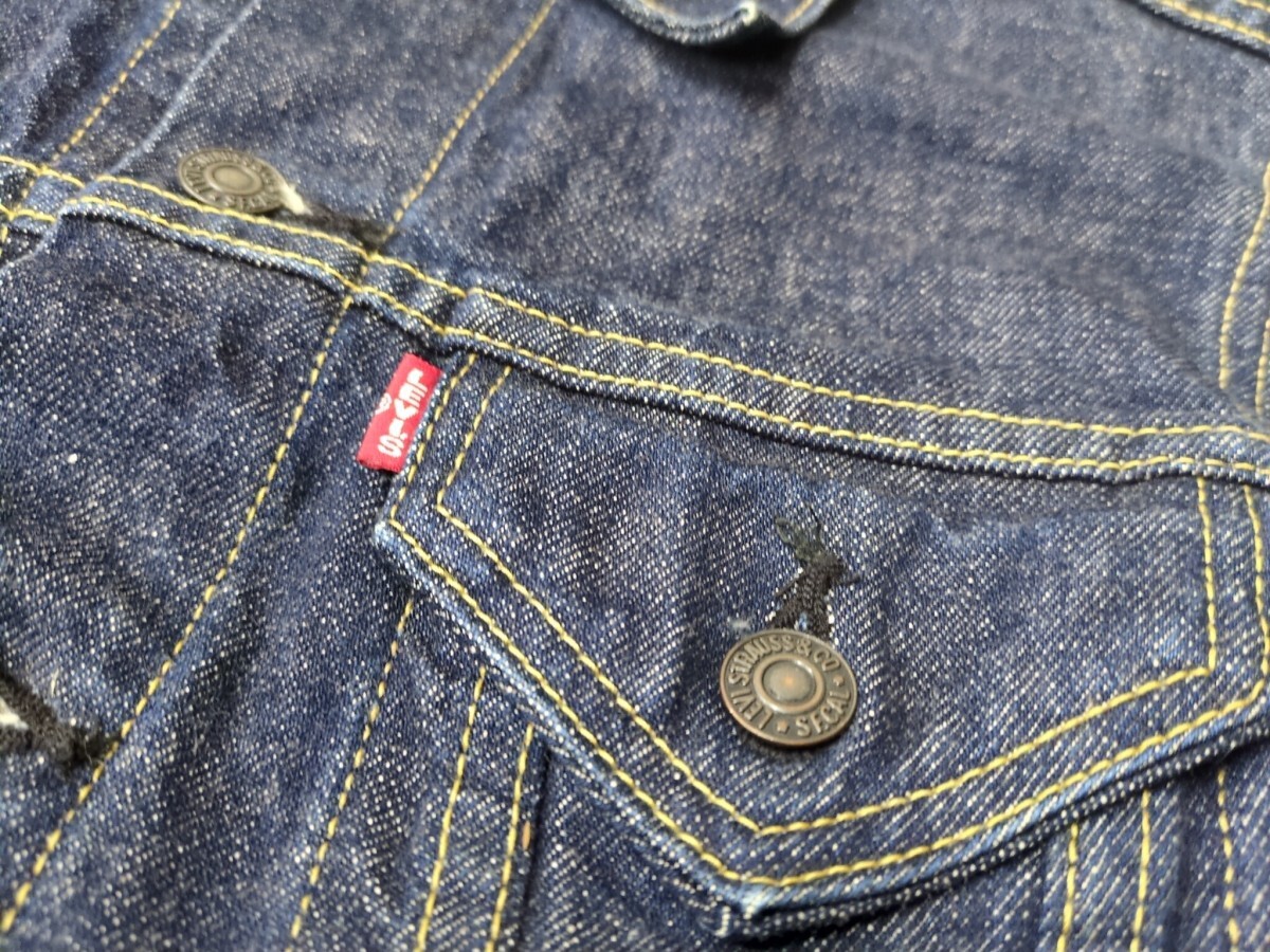 濃紺 LEVI'S 00s 71557 3rd復刻 BIGE デニム トラッカー ジャケット G