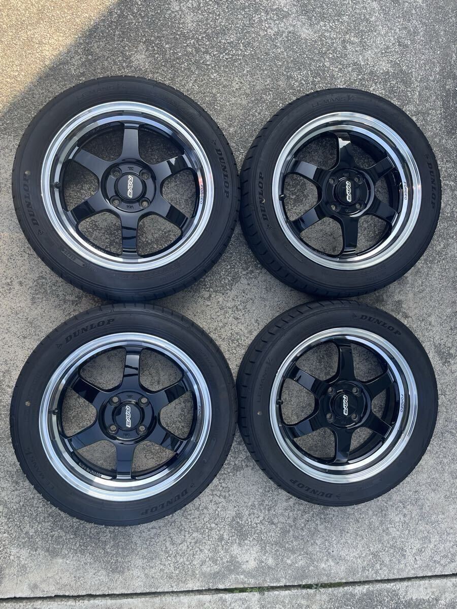 送料無料 レイズ ホイール TE37 KCR 15インチ 5J インセット45 4穴