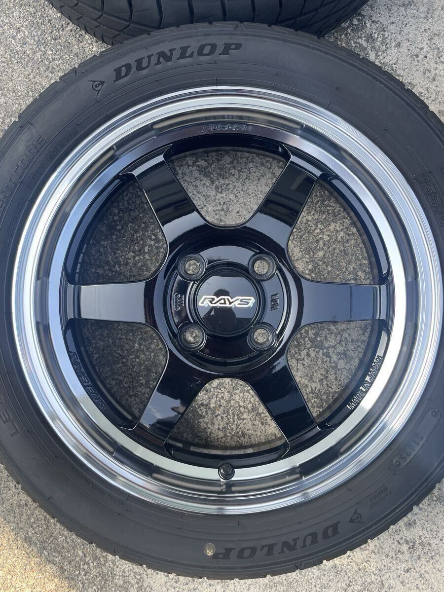 送料無料 レイズ ホイール TE37 KCR 15インチ 5J インセット45 4穴