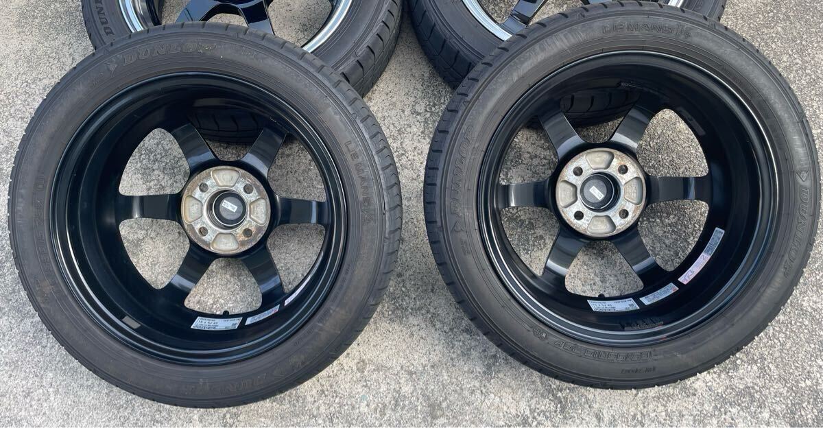 送料無料 レイズ ホイール TE37 KCR 15インチ 5J インセット45 4穴