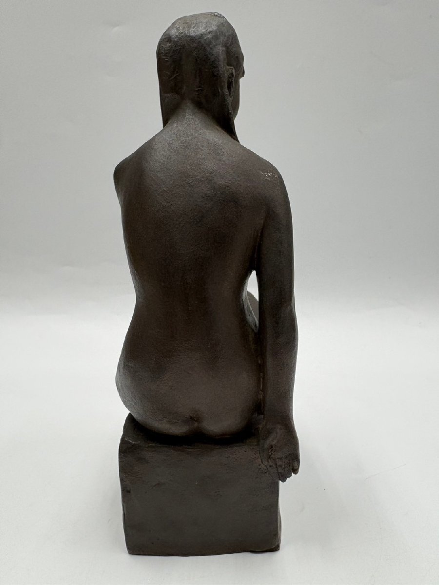 s 彫刻家 阿部正基 作 ブロンズ 裸婦像 高さ21cm 日本彫刻界の名匠