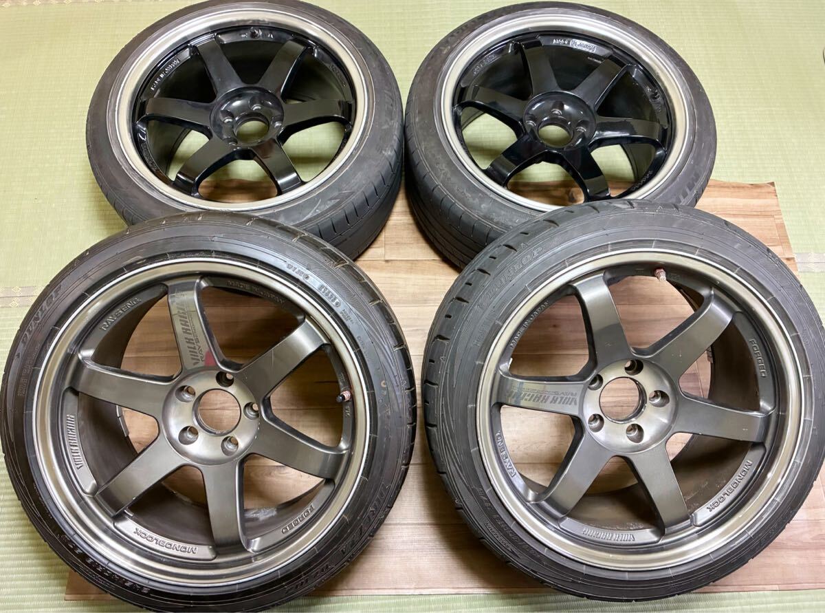 RAYS TE37 18インチ 9.5J +22フェアレディZ Z33 Z34 スカイライン GTR