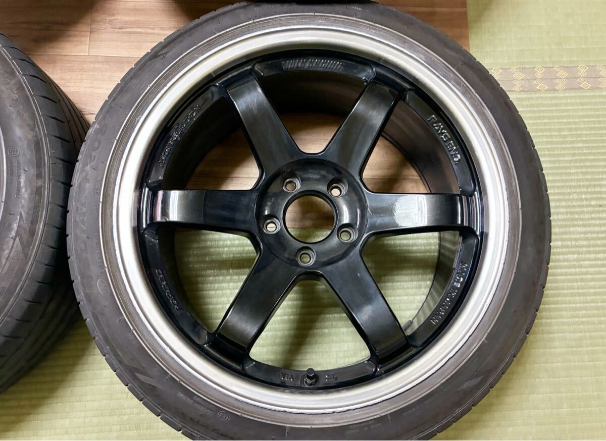 RAYS TE37 18インチ 9.5J +22フェアレディZ Z33 Z34 スカイライン GTR