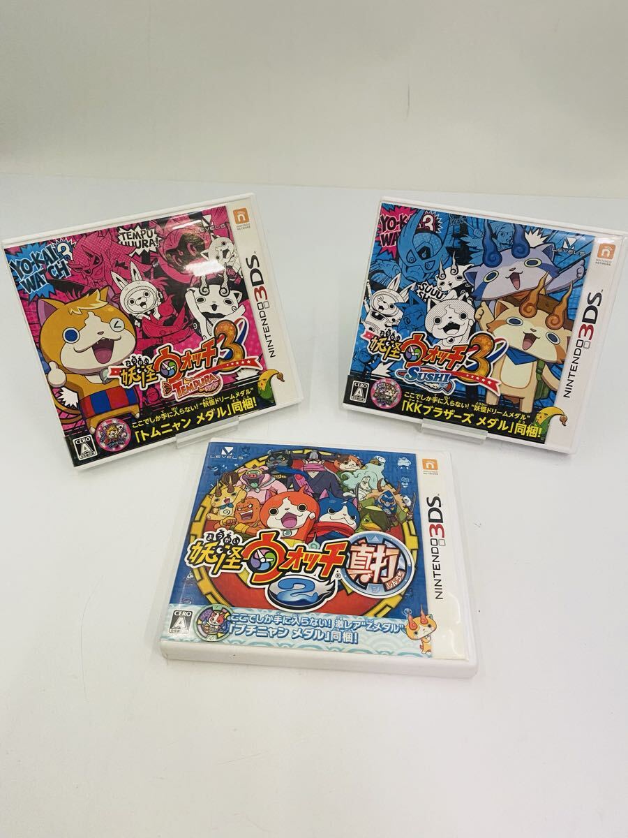 □ Nintendo 3DS ゲームソフト 妖怪ウォッチ3 テンプラ スシ 妖怪