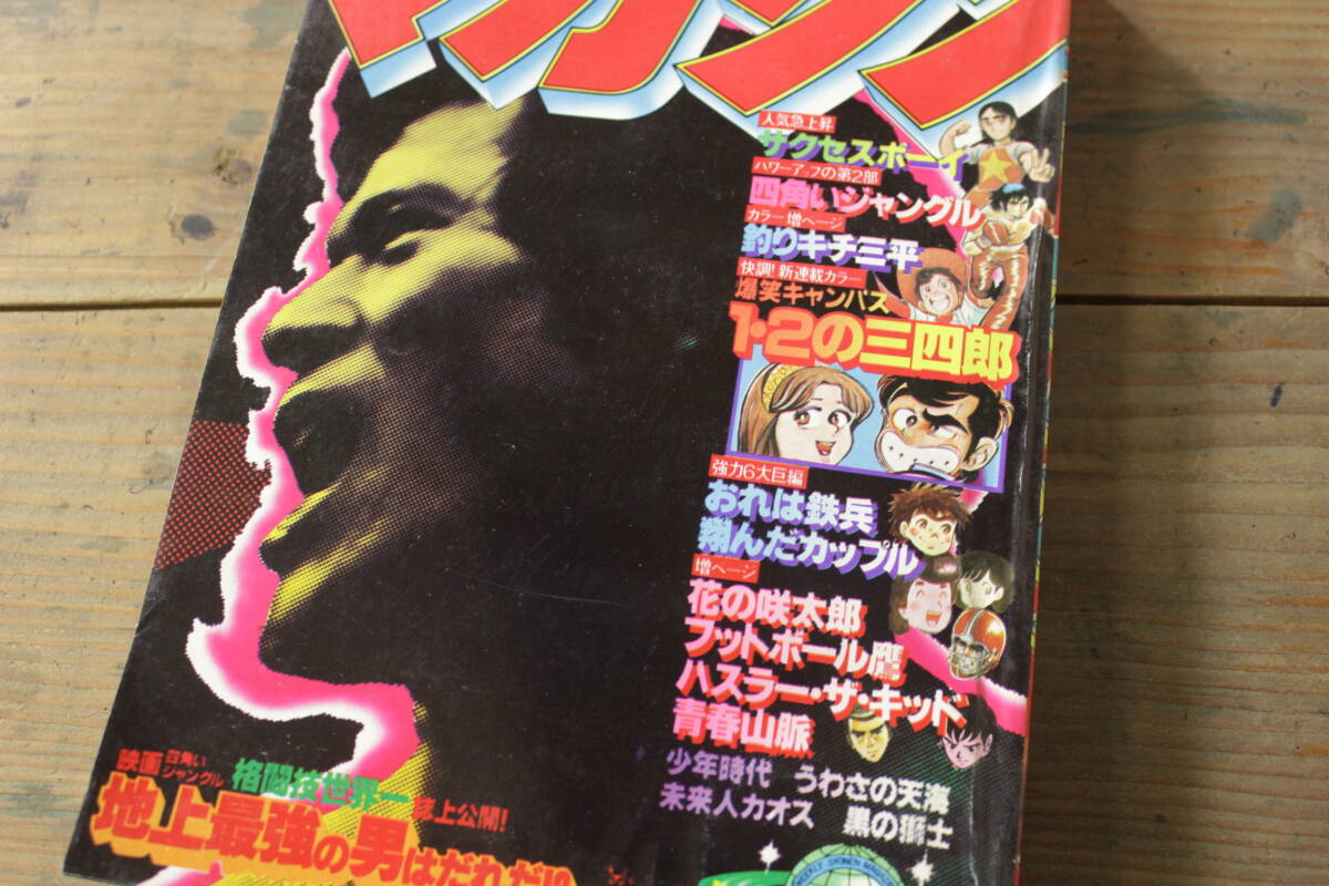 週刊ヤングサンデー1991年7号『わかってまんがな』新連載/アントニオ猪木/遊人 週刊少年マガジン 1978年47号 昭和53年 アントニオ猪木/1・2の三四郎