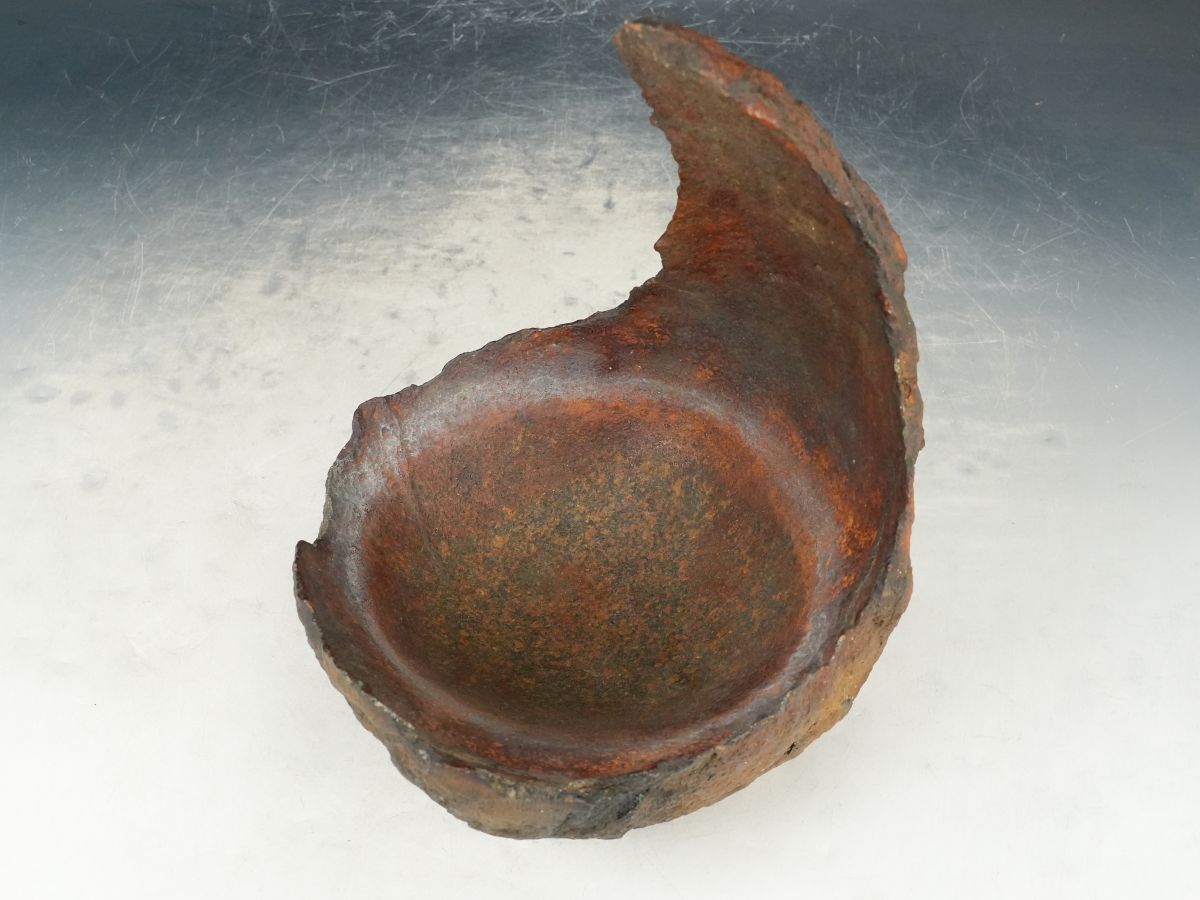 ISBS】間口約21.0cm 本鞍馬石「本鞍馬舟形石」希少 天然 石付盆栽 水盤