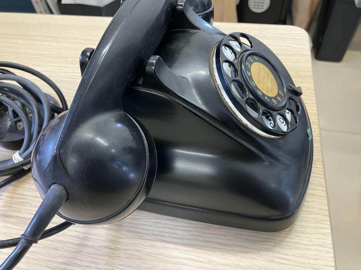 昭和レトロ 黒電話 ダイヤル式 電電公社 NTT アンティーク電話機