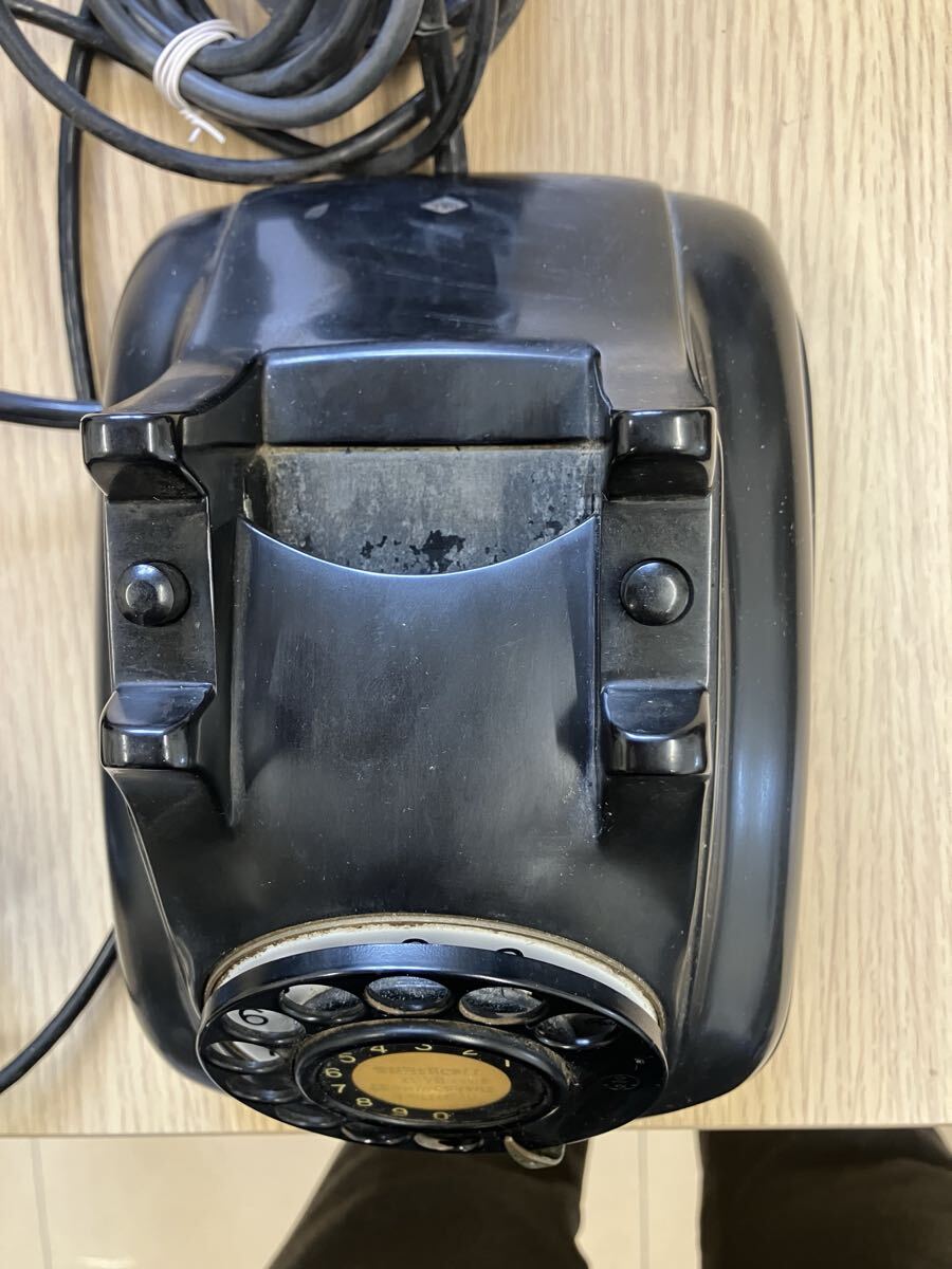 昭和レトロ 黒電話 ダイヤル式 電電公社 NTT アンティーク電話機