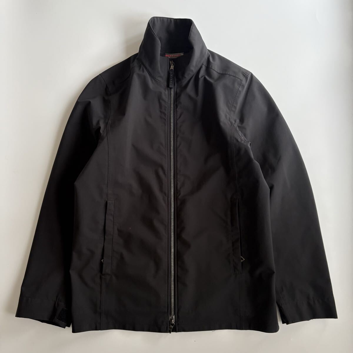 PRADA プラダ　ナイロンブルゾン　90s ジップアップ　黒 90s PRADA SPORT プラダスポーツ ナイロンジャケット 古着 00s