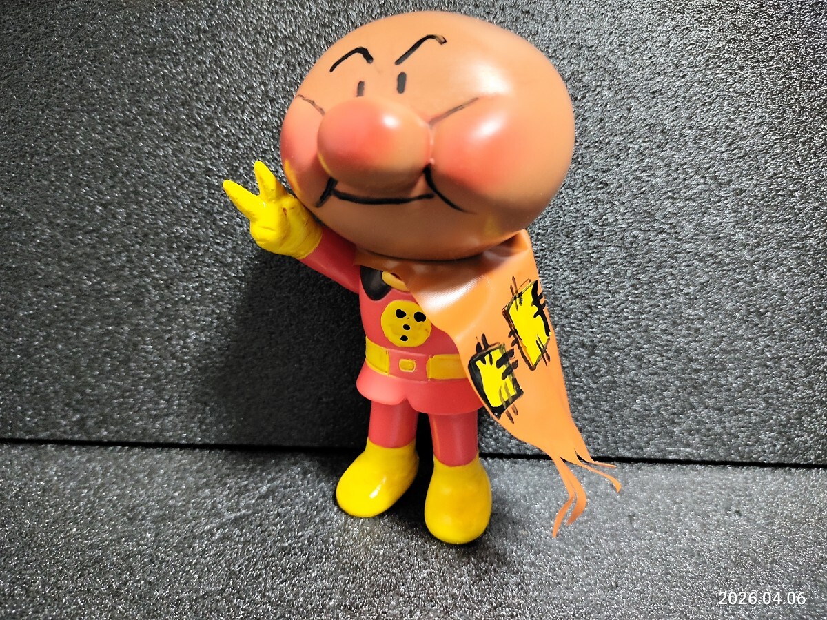 昭和レトロ 1970年代元祖原作絵本版あんぱんまん アンパンマン ソフビ