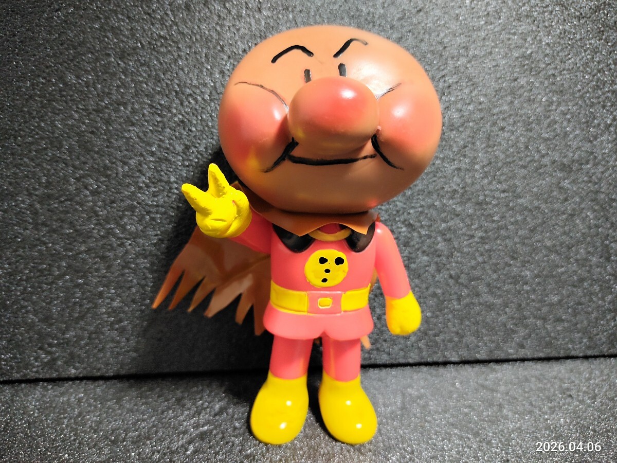 昭和レトロ 1970年代元祖原作絵本版あんぱんまん アンパンマン ソフビ