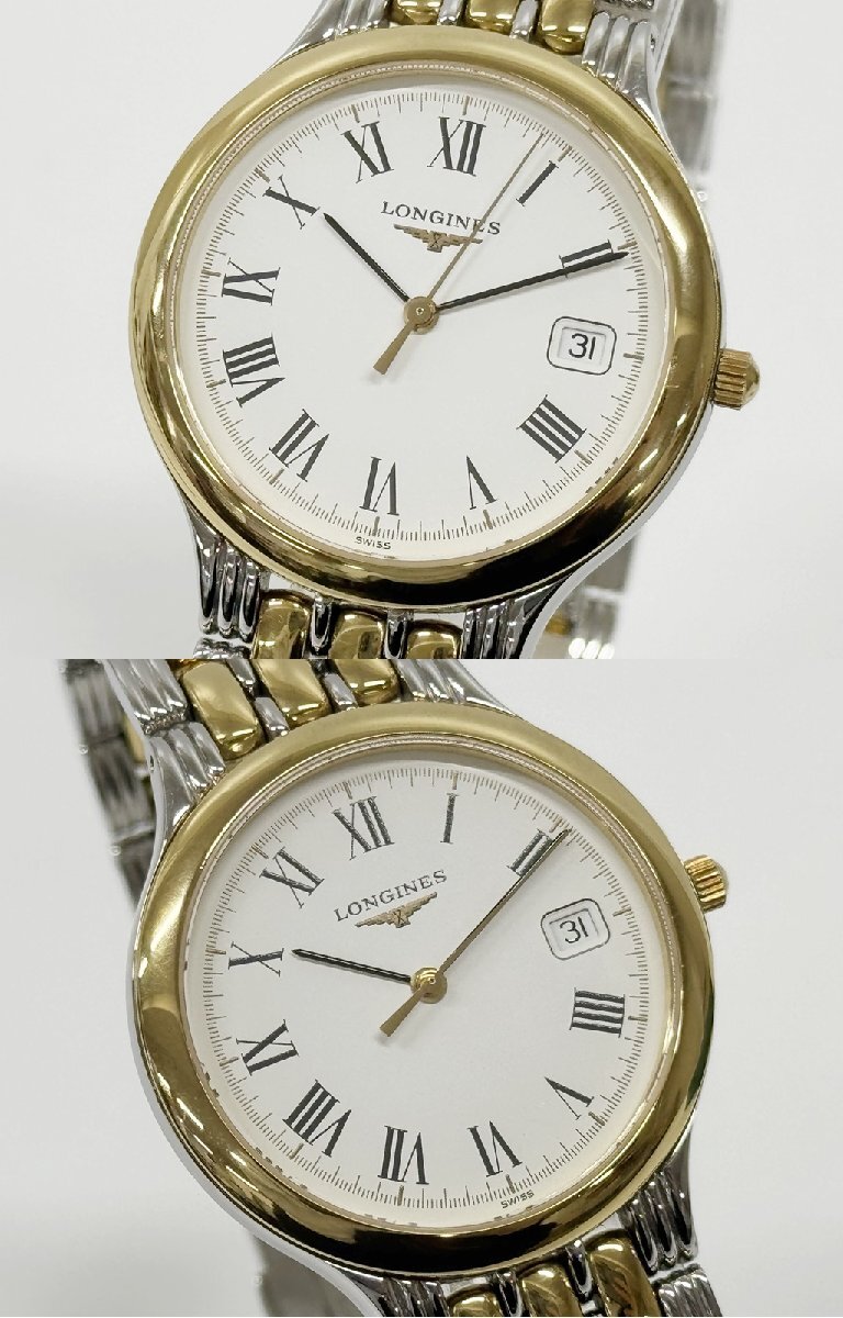 LONGINES L5 649 3 L263.2 ロンジン クォーツ デイト GP×SS コンビ