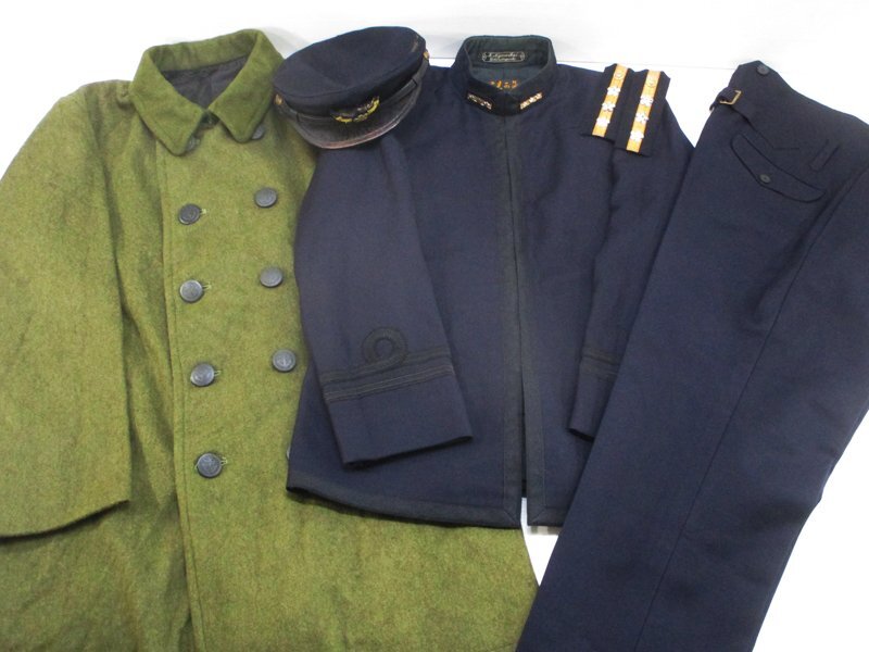 5764 【希少】旧日本海軍 軍服 軍装 5点 / 横須賀軍港共済会 大佐 大尉