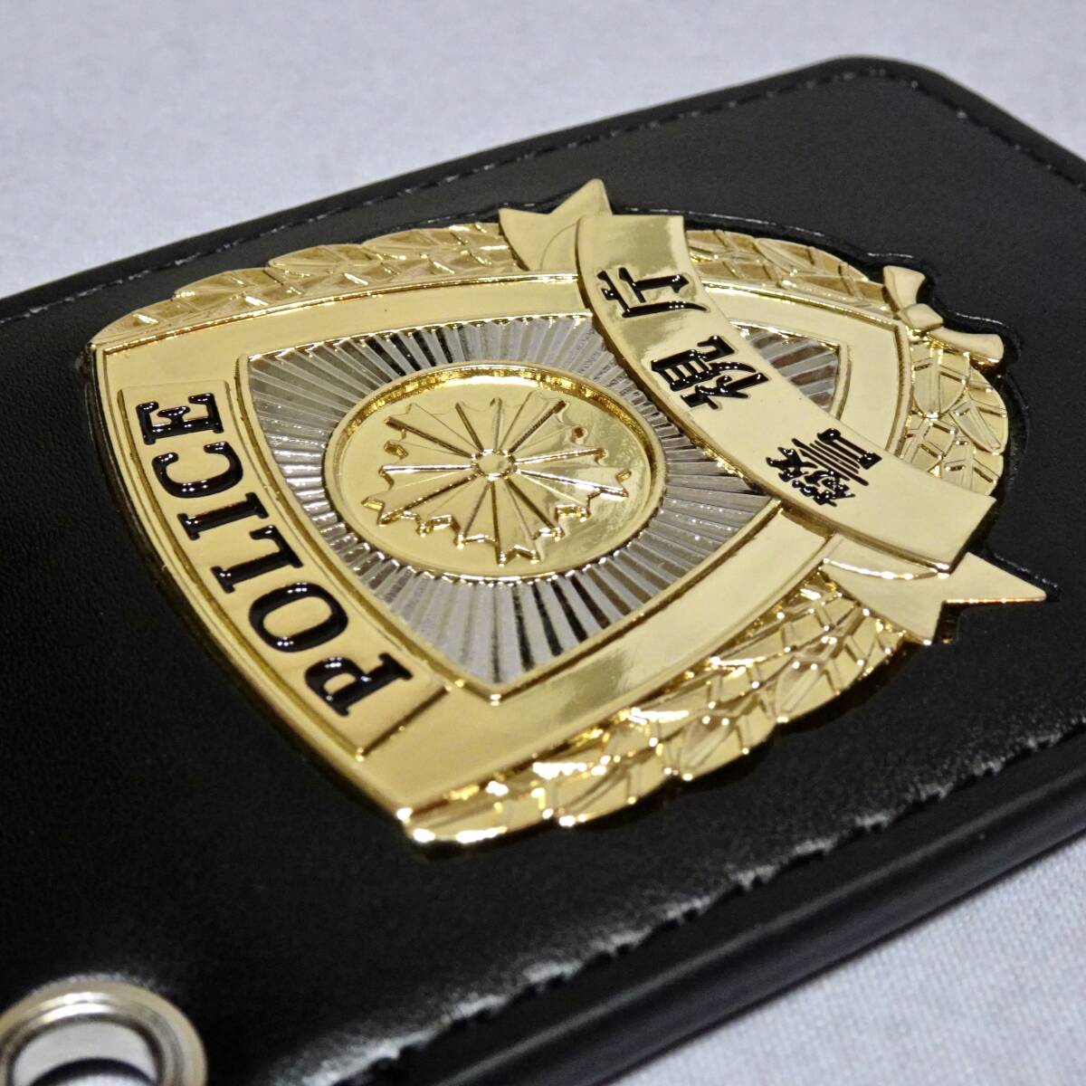 警察手帳 撮影演劇用 記章証票付きレプリカ品(警視庁タイプ)バッジ