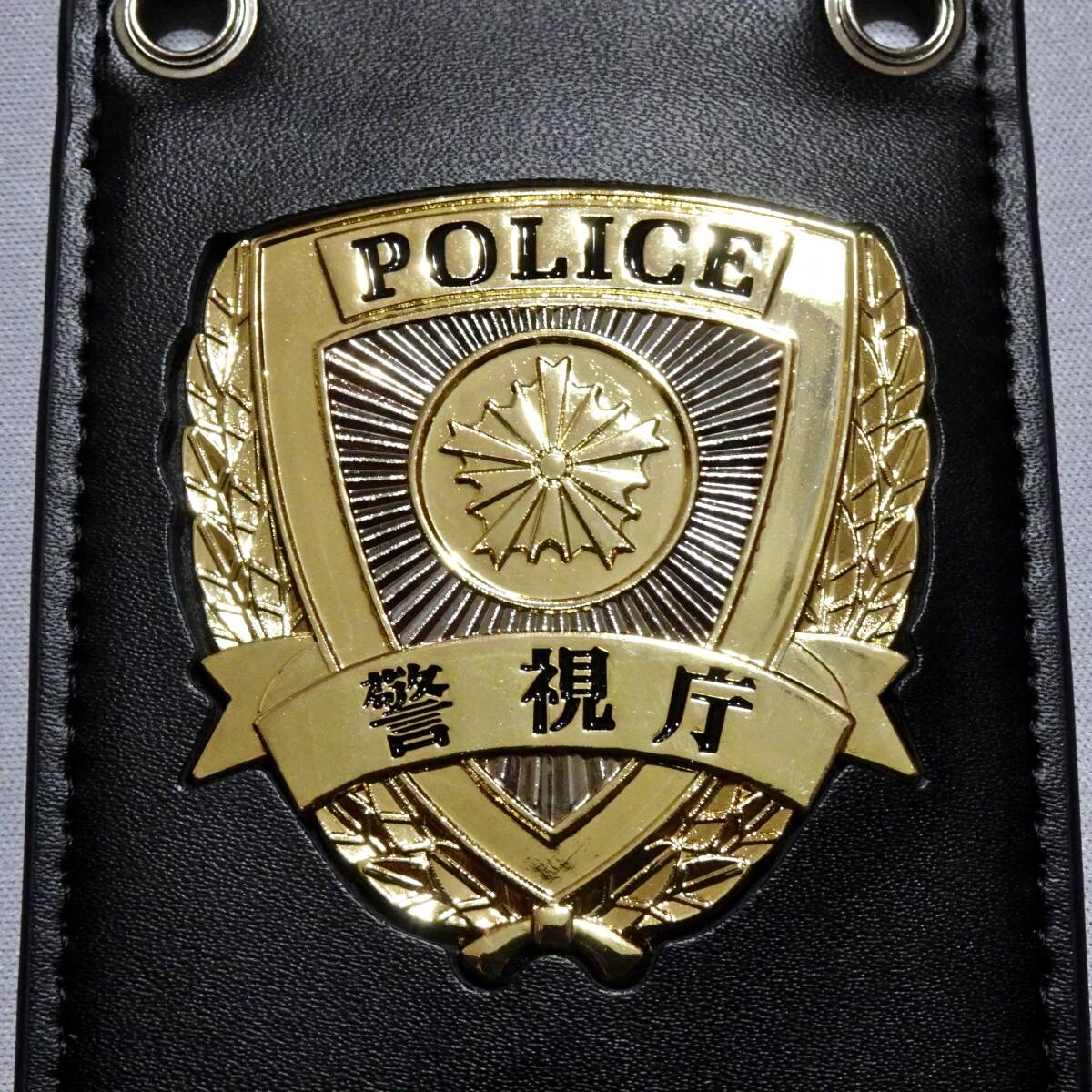 警察手帳 撮影演劇用 記章証票付きレプリカ品(警視庁タイプ)バッジ