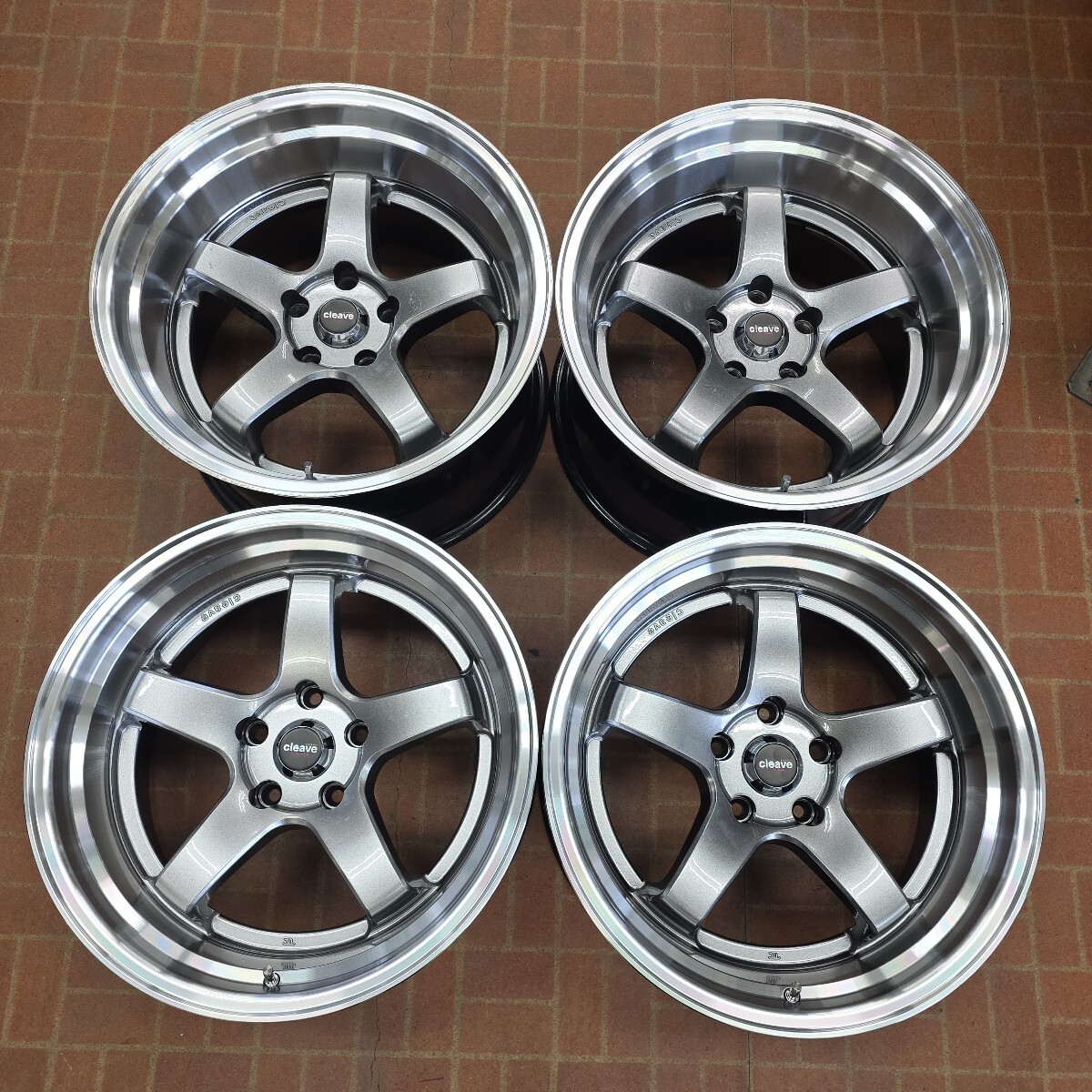 深リム CLEAVE RACING FL53 5本スポーク 18インチ 9.5J+18 10.5J+15 5H 