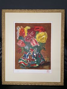 梅原龍三郎 薔薇の値段と価格推移は？｜1件の売買データから梅原龍三郎