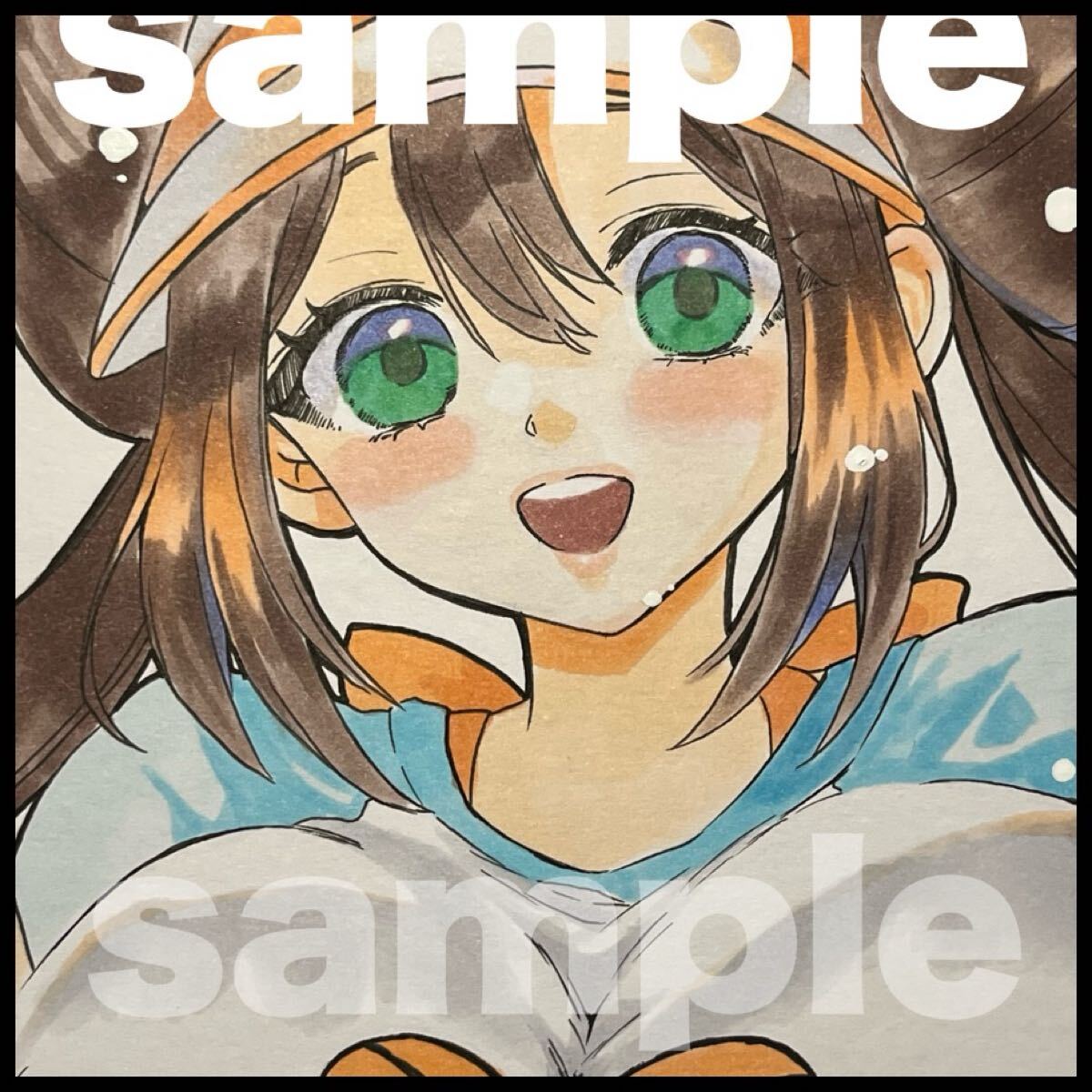 色紙 手描きイラスト 自作イラスト 版権 メイ ポケモン むちむちver