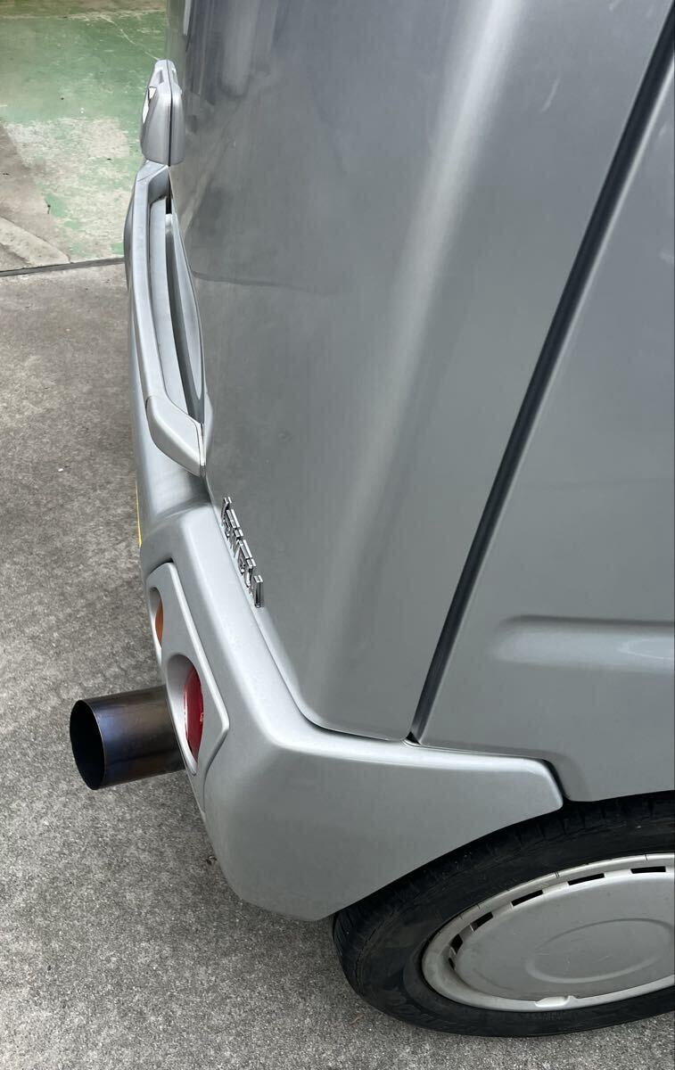 ワゴンR社外砲弾マフラー ☆スズキ ワゴンR CT21S,CT51S 社外 極太 マフラー 砲弾 旧車 希少斜め