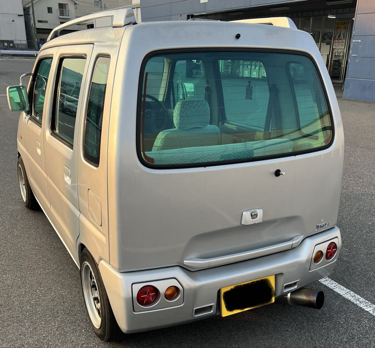 ☆スズキ ワゴンR CT21S,CT51S 社外 極太 マフラー 砲弾 旧車 希少斜め