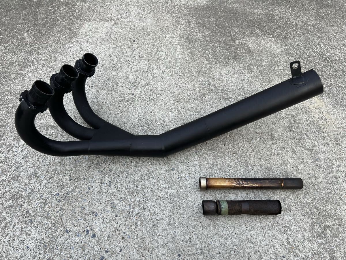 イチパチ管 ショート管 カワサキ KH400 400ss 真鍮サイレンサー付き