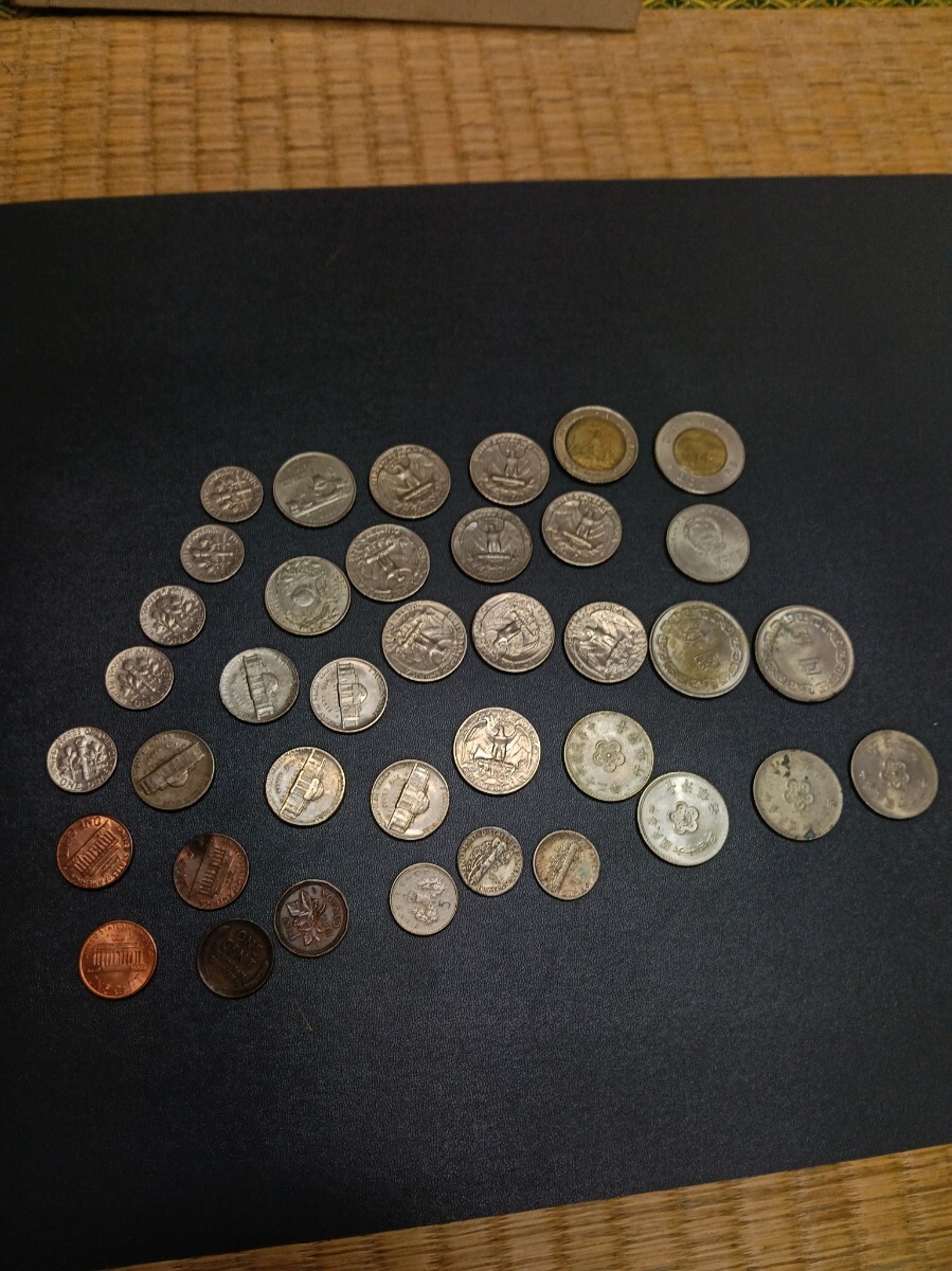外国硬貨 まとめ売り アメリカ イギリス カナダ 台湾 古銭 コイン