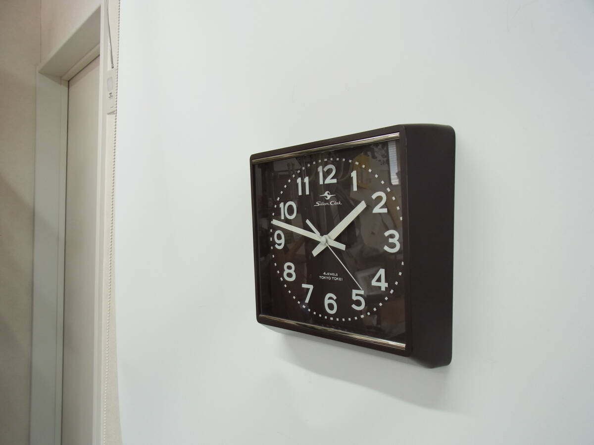 ビンテージ☆東京時計 掛時計 Silicon Clock シリコンクロック 4石