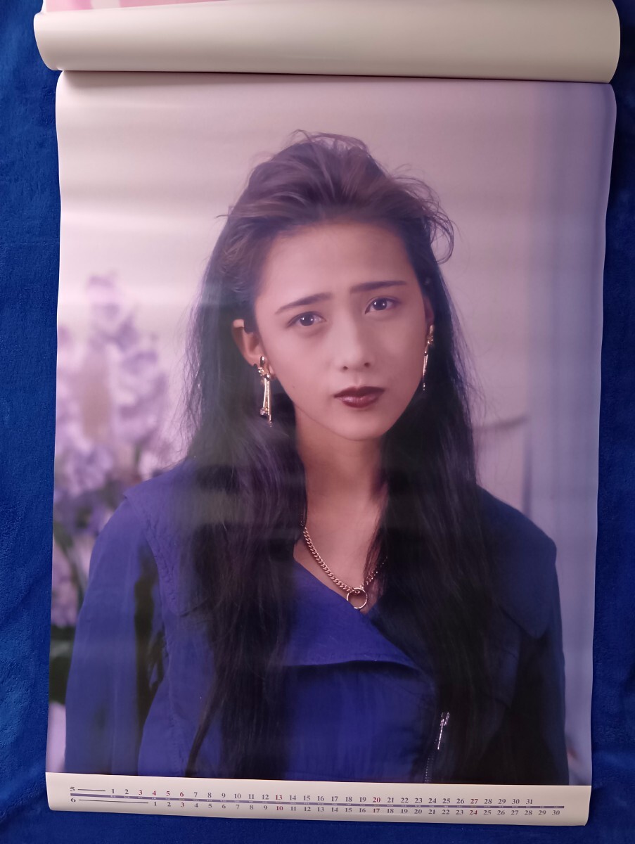 貴重 工藤静香 カレンダー 1990年 B2ポスター サイズ(約728×515
