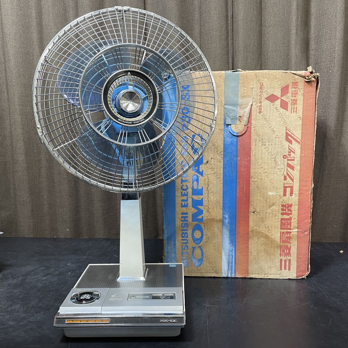 IK-947】MITSUBISHI/三菱電機 扇風機 R30-SX型 昭和レトロ 30cmお座敷