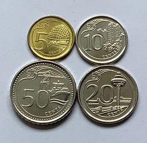 シンガポール 20セントの値段と価格推移は？｜5件の売買データから