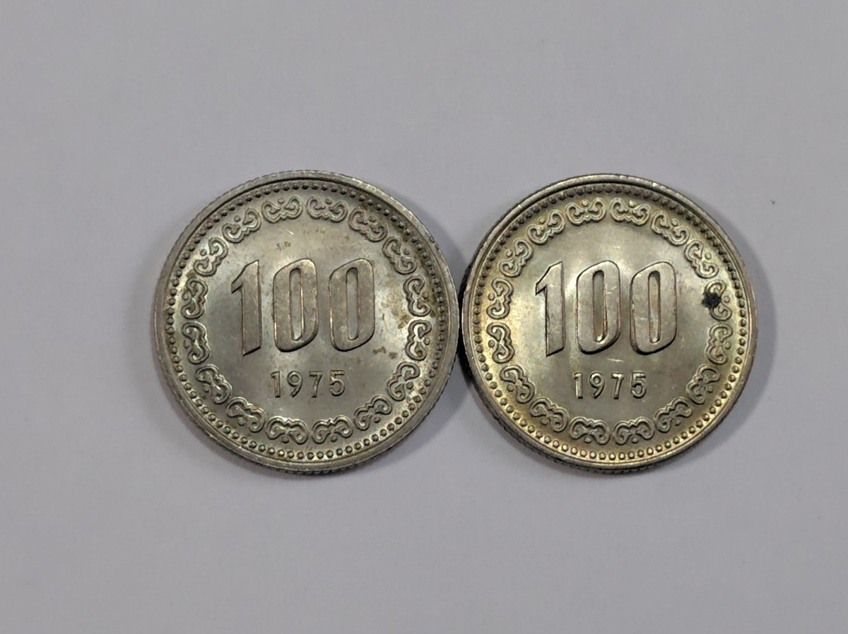 100 1975 韓国の値段と価格推移は？｜3件の売買データから100 1975